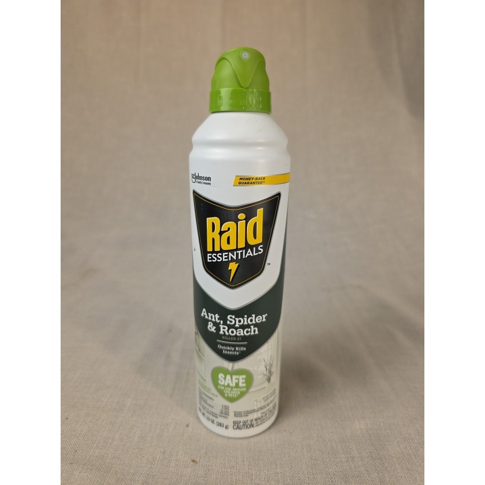 Raid Essentials Ant, Spider & Roach Killer 27 Aerosol Spray, 10 Oz,